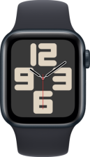 Apple Watch SE GPS + Cellular 44mm Midnight Aluminium Case with Midnight Sport L