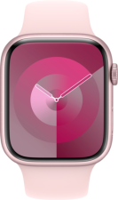 Apple Watch Series 9 GPS + Cellular 45mm Pink Aluminium Case with Light Pink Spo